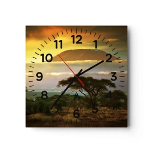 Horloge murale - Pendule murale - Un rêve de voyageur - 30x30 cm
