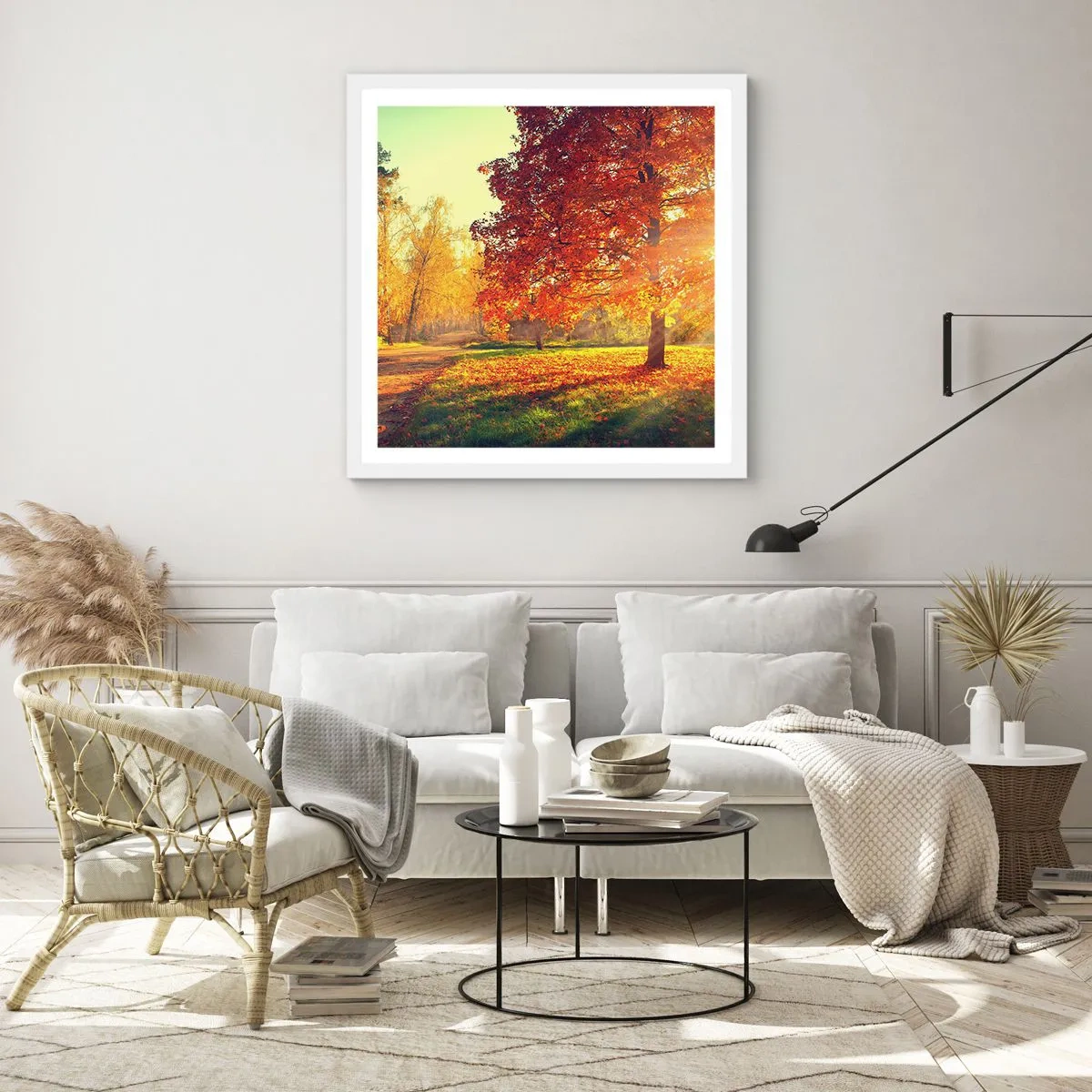 Affiche dans un cadre blanc - Poster - Le roux est beau - 40x40 cm