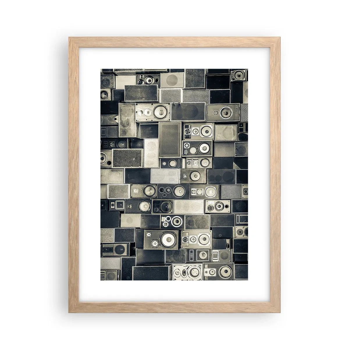 Affiche dans un chêne clair - Poster - Tout va bien - 30x40 cm