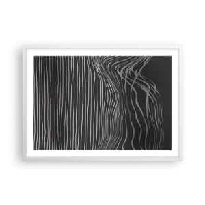 Affiche dans un cadre blanc - Poster - Rythme et accent - 70x50 cm