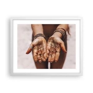 Affiche dans un cadre blanc - Poster - Un don pour vous - 50x40 cm