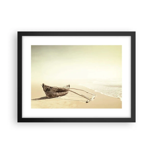 Affiche dans un cadre noir - Poster - Mémoire des mers du sud - 40x30 cm