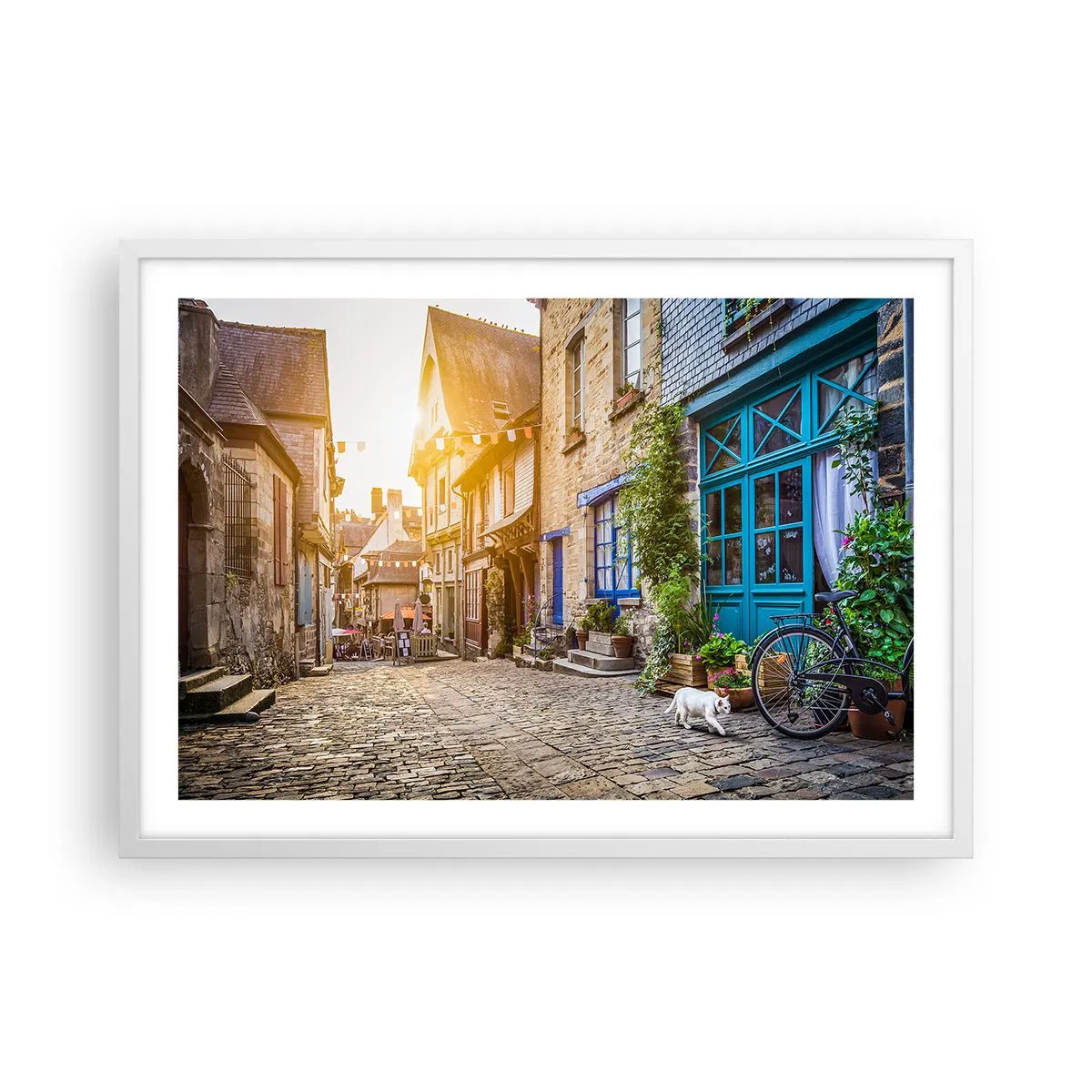 Affiche dans un cadre blanc - Poster - Aux confins du monde - 70x50 cm