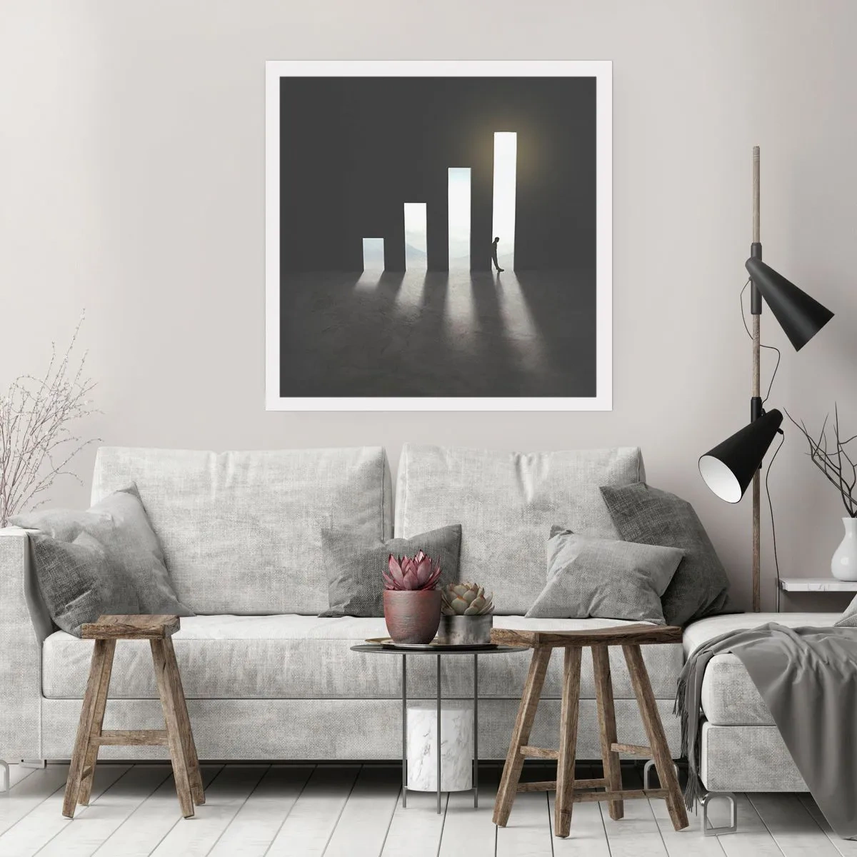 Affiche - Poster - Succès – impression - 60x60 cm