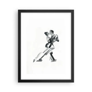 Affiche dans un cadre noir - Poster - En un battement - 30x40 cm