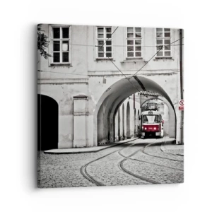 Impression sur toile - Image sur toile - Dans le labyrinthe de la ville - 30x30 cm