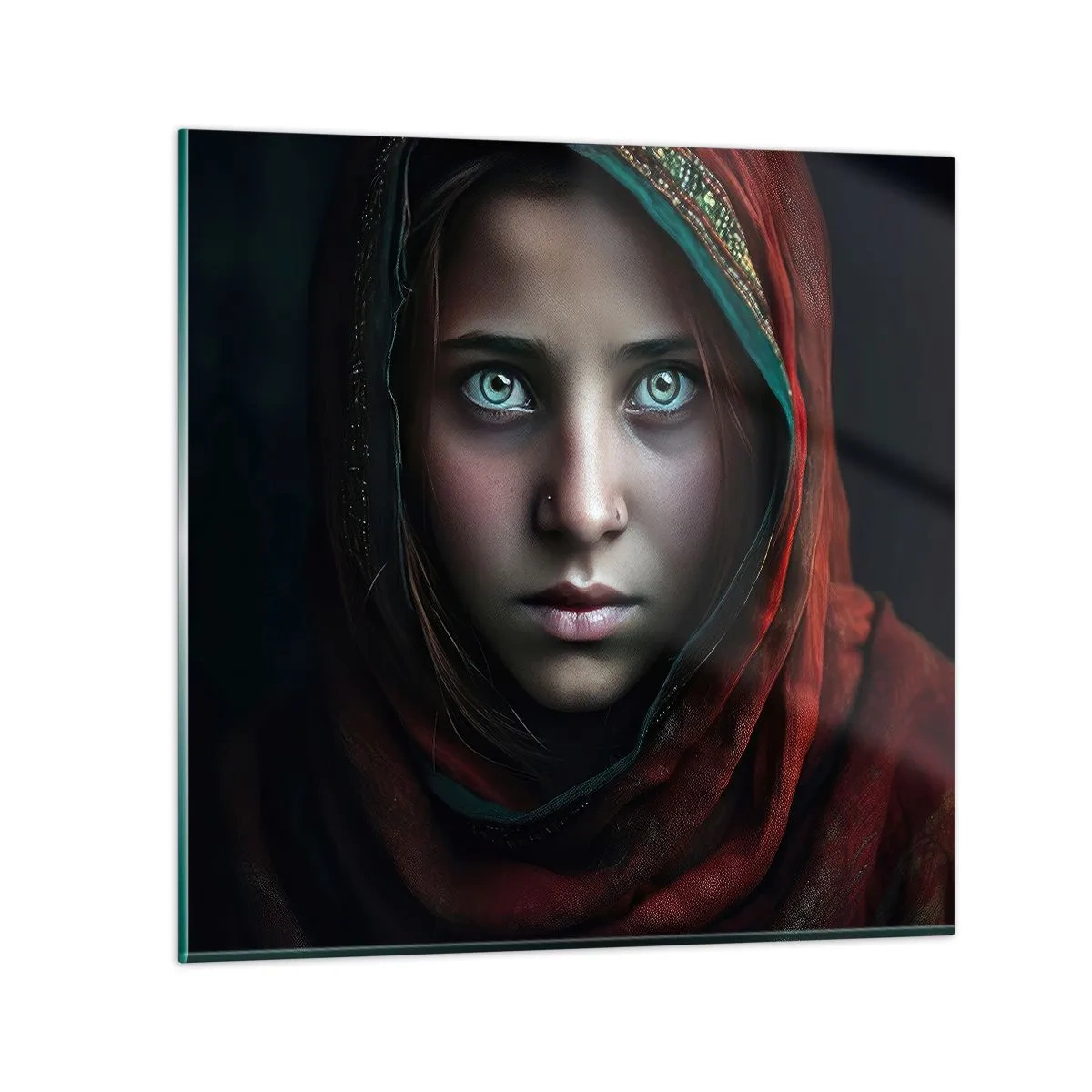Impression sur verre - Image sur verre - Princesse orientale - 70x70 cm