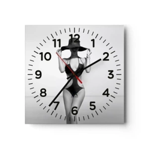 Horloge murale - Pendule murale - Mon prénom? Élégance - 30x30 cm