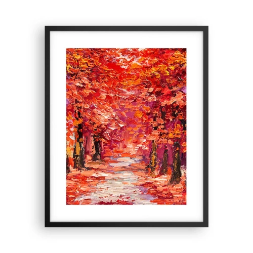 Affiche dans un cadre noir - Poster - Impression d'automne - 40x50 cm
