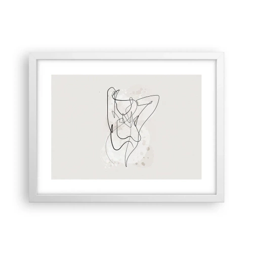 Affiche dans un cadre blanc - Poster - L'art de la séduction - 40x30 cm