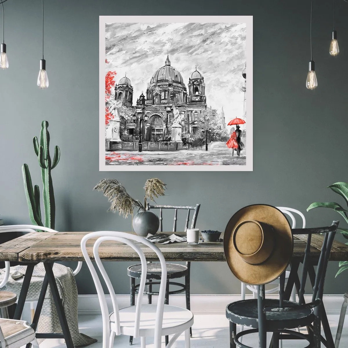 Affiche - Poster - Rencontre berlinoise - 40x40 cm