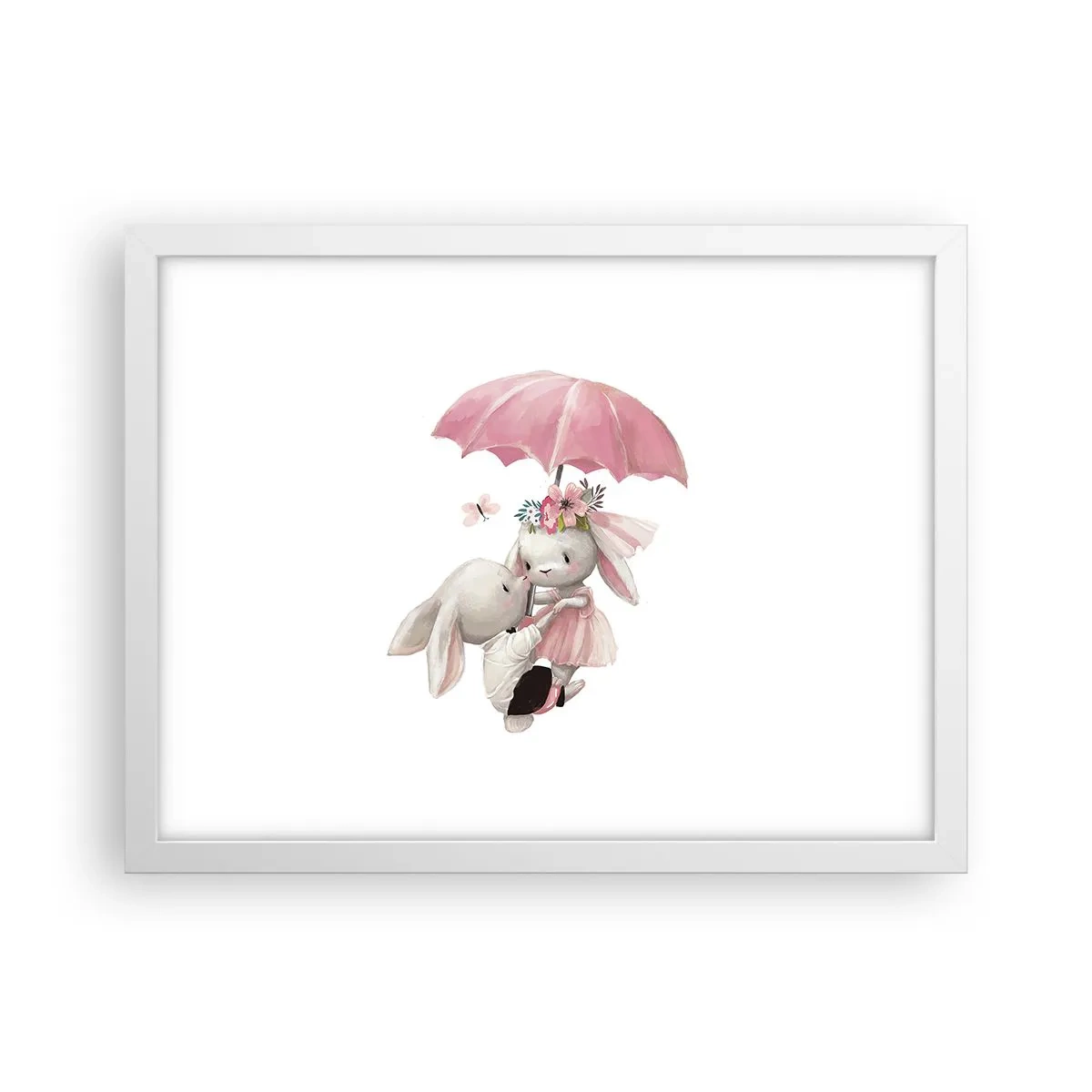 Affiche dans un cadre blanc - Poster - C'est ça l'amour - 40x30 cm