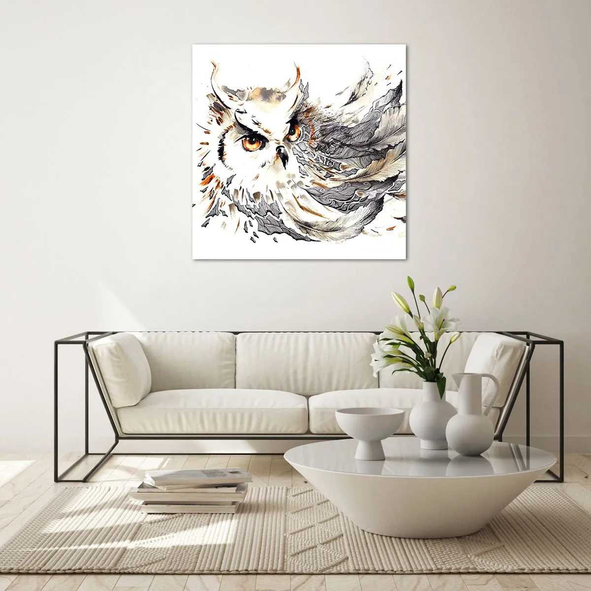 Impression sur verre - Image sur verre - Elle vient du monde de la magie - 50x50 cm