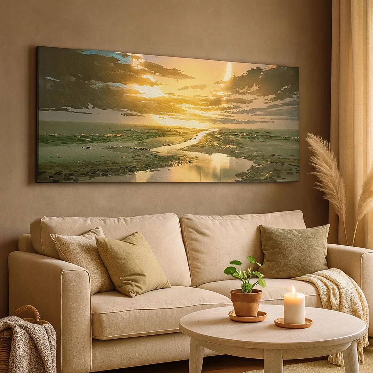 Impression sur toile - Image sur toile - Quelque part dans une galaxie lointaine, très lointaine - 100x40 cm