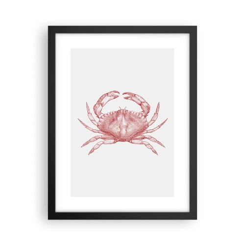 Affiche dans un cadre noir - Poster - Le crabe des crabes - 30x40 cm