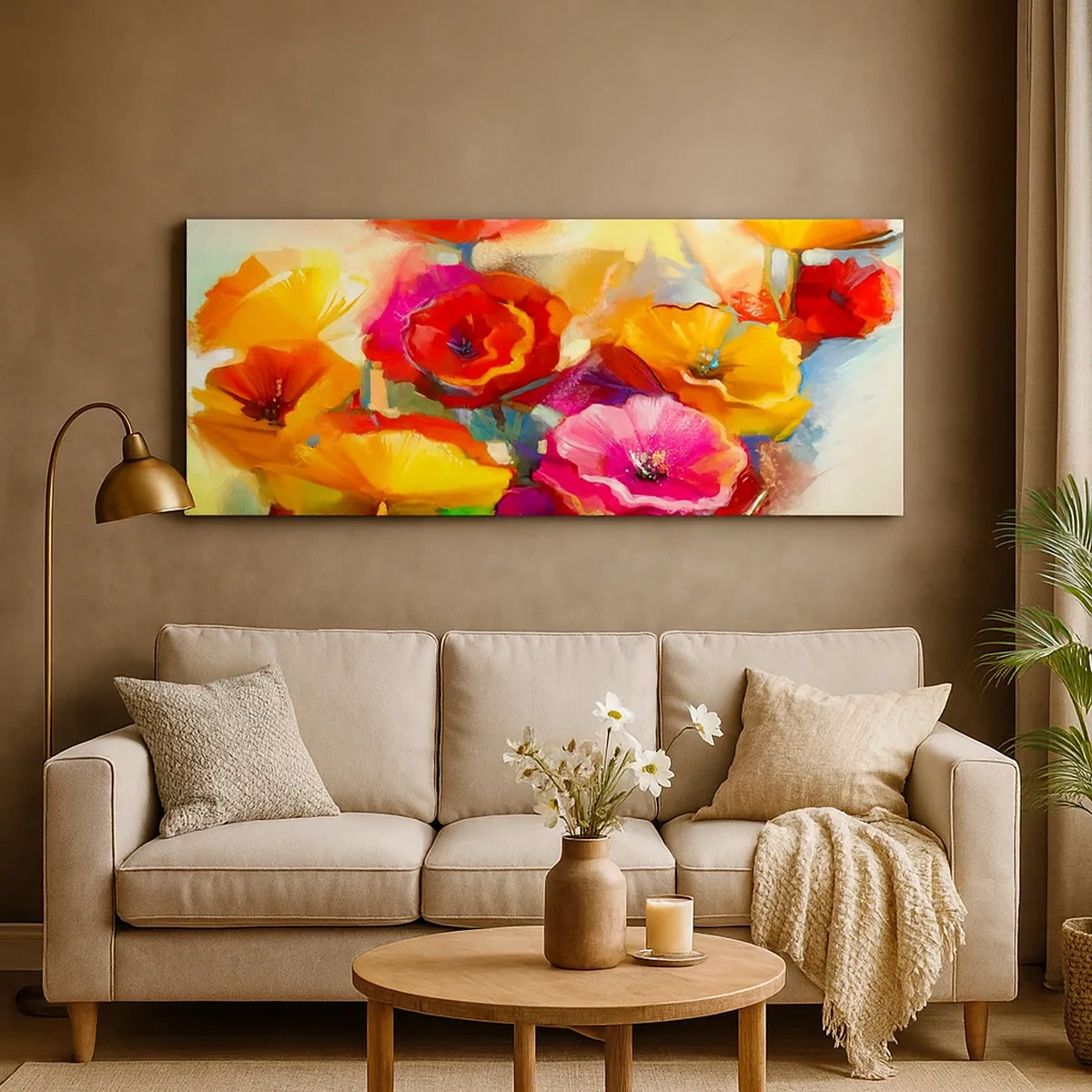 Impression sur toile - Image sur toile - Pas seulement rouge - 30x30 cm