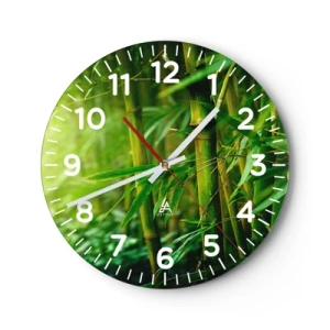 Horloge murale - Pendule murale - Apprenez à connaître le vert lui-même - 40x40 cm