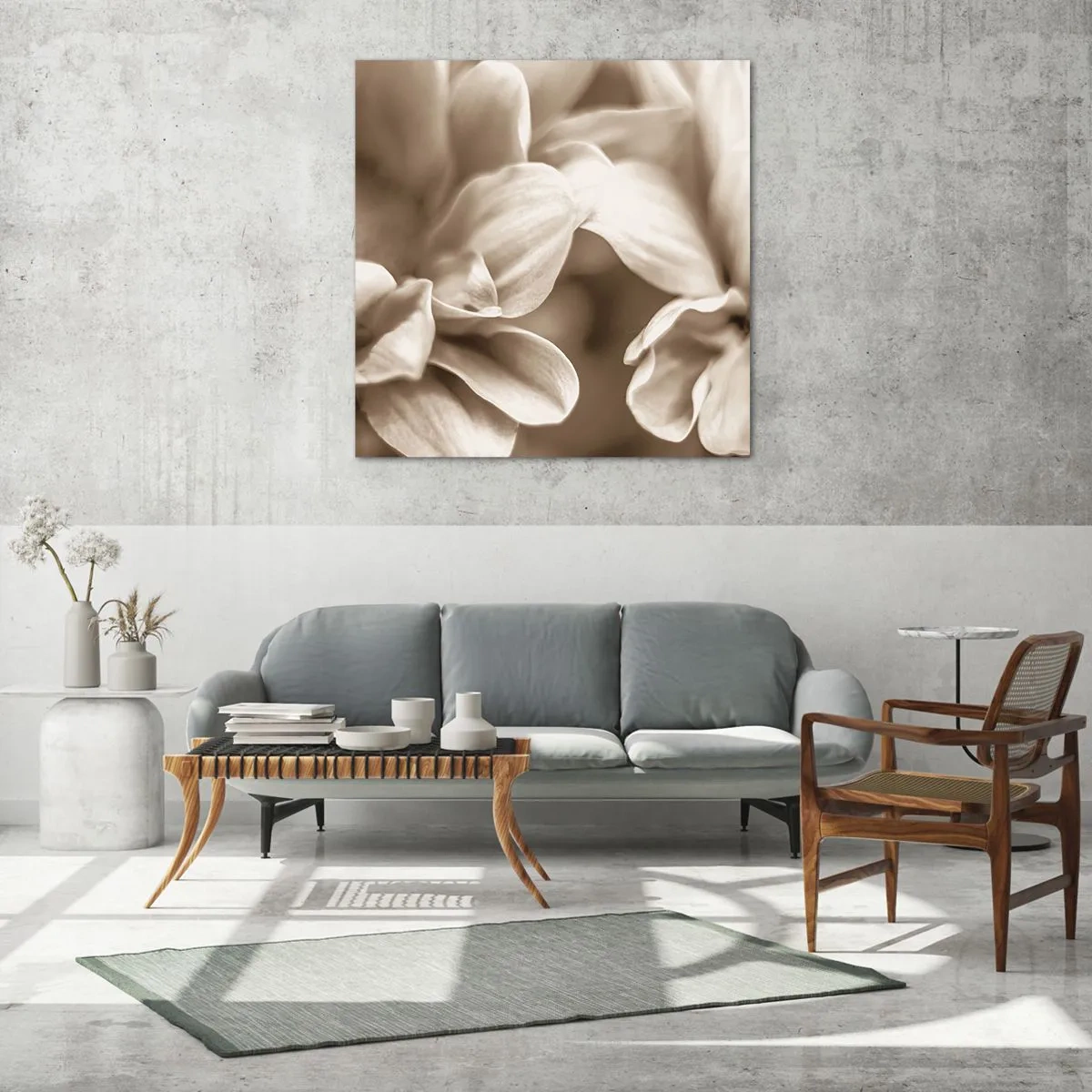 Impression sur verre - Image sur verre - Doux comme un sourire - 70x70 cm