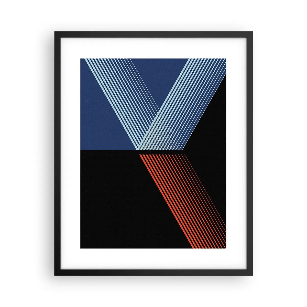 Affiche dans un cadre noir - Poster - Histoire simple - 40x50 cm