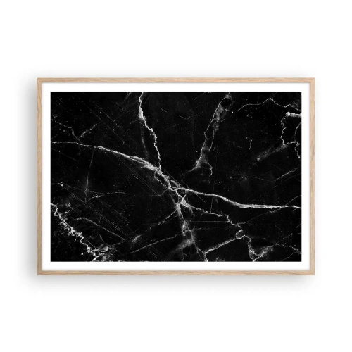 Affiche dans un chêne clair - Poster - La vie secrète de la pierre - 100x70 cm