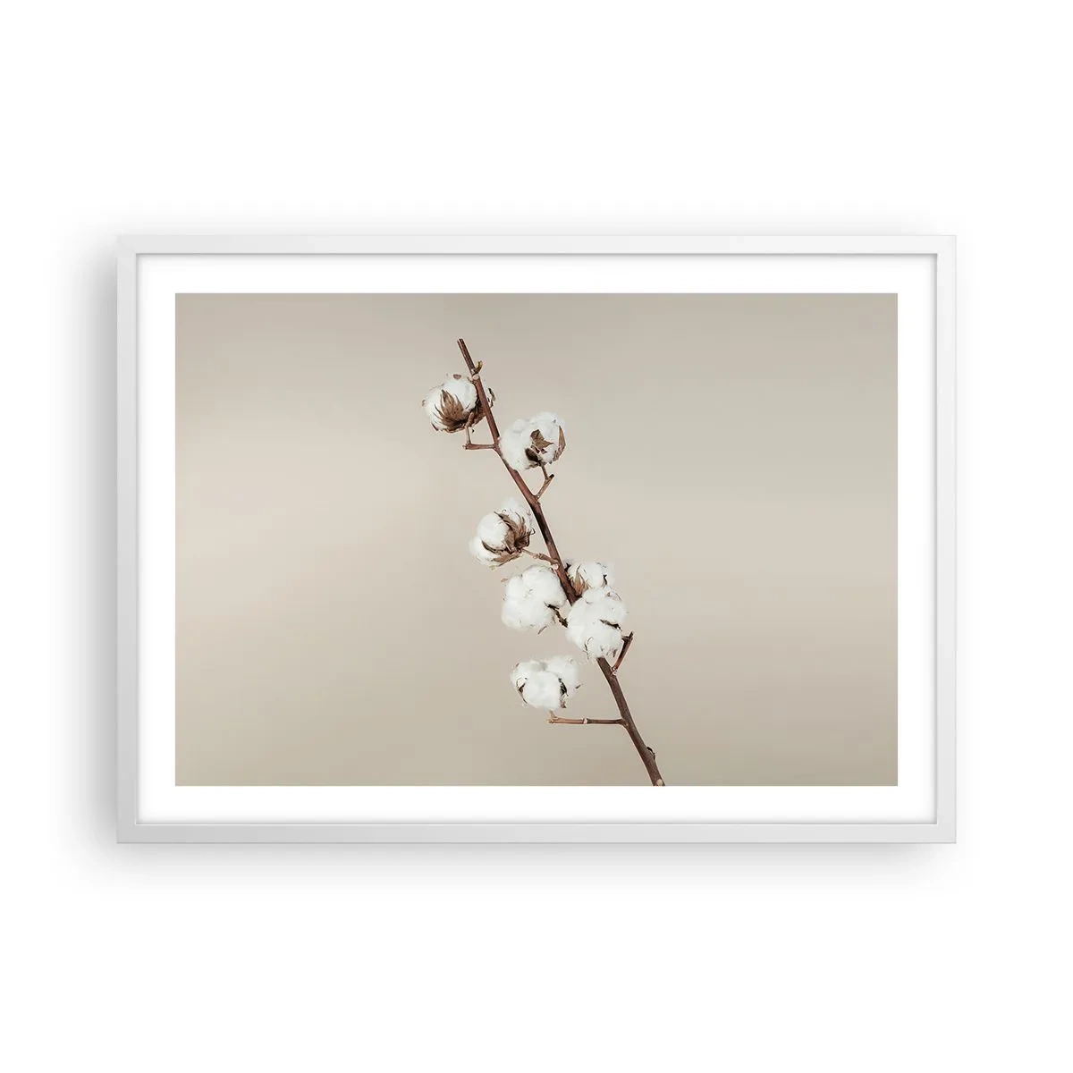 Affiche dans un cadre blanc - Poster - A la source de la douceur - 70x50 cm