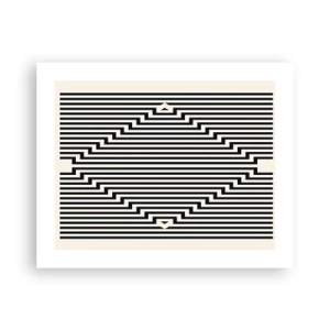 Affiche - Poster - Illusion géométrique - 50x40 cm