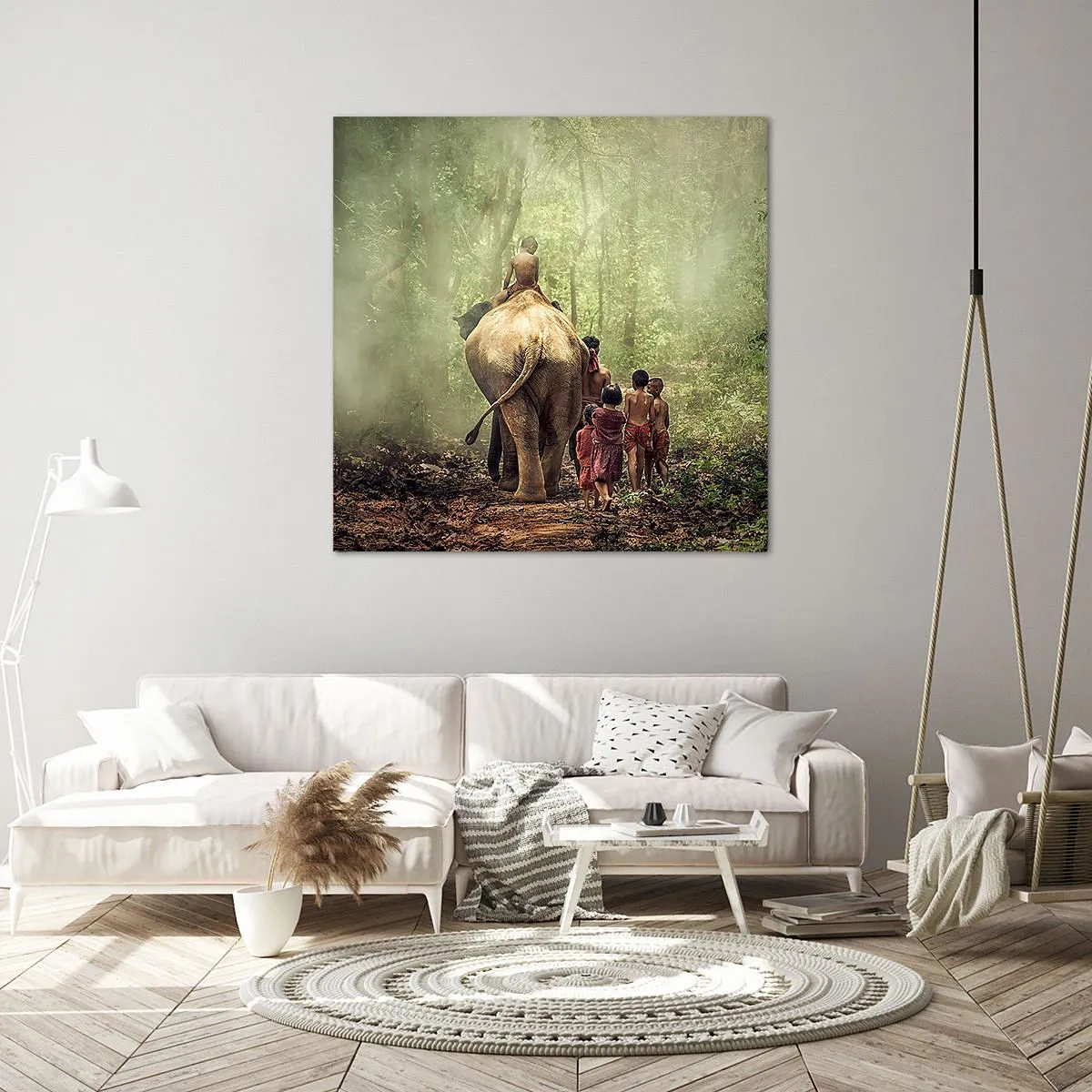 Impression sur toile - Image sur toile - Nouveau livre de la jungle - 30x30 cm