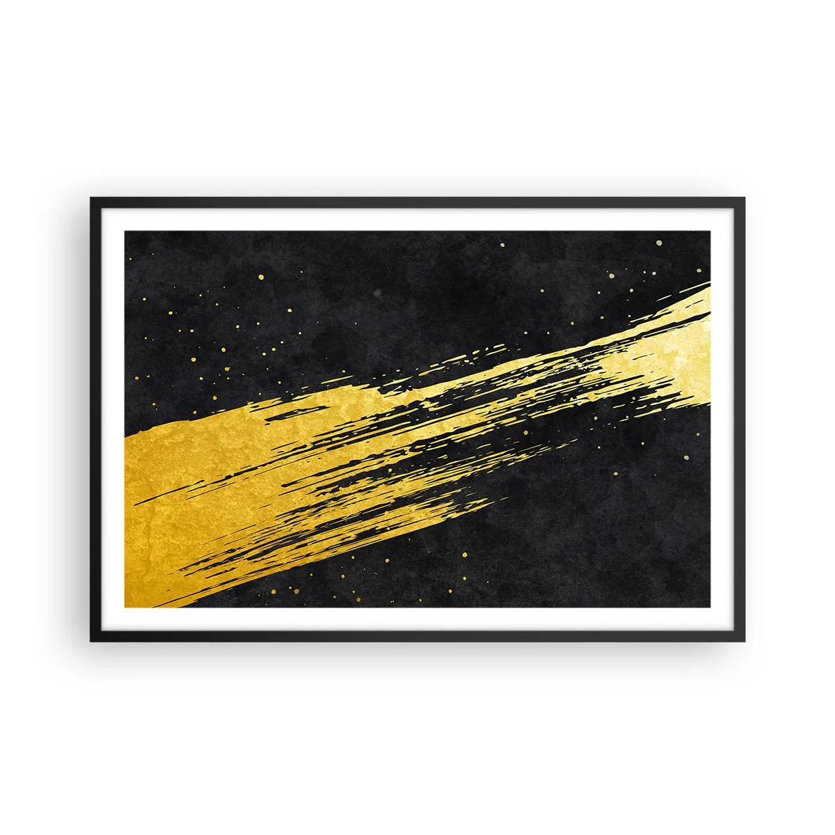 Affiche dans un cadre noir - Poster - Sautez dans l'hyperespace - 91x61 cm