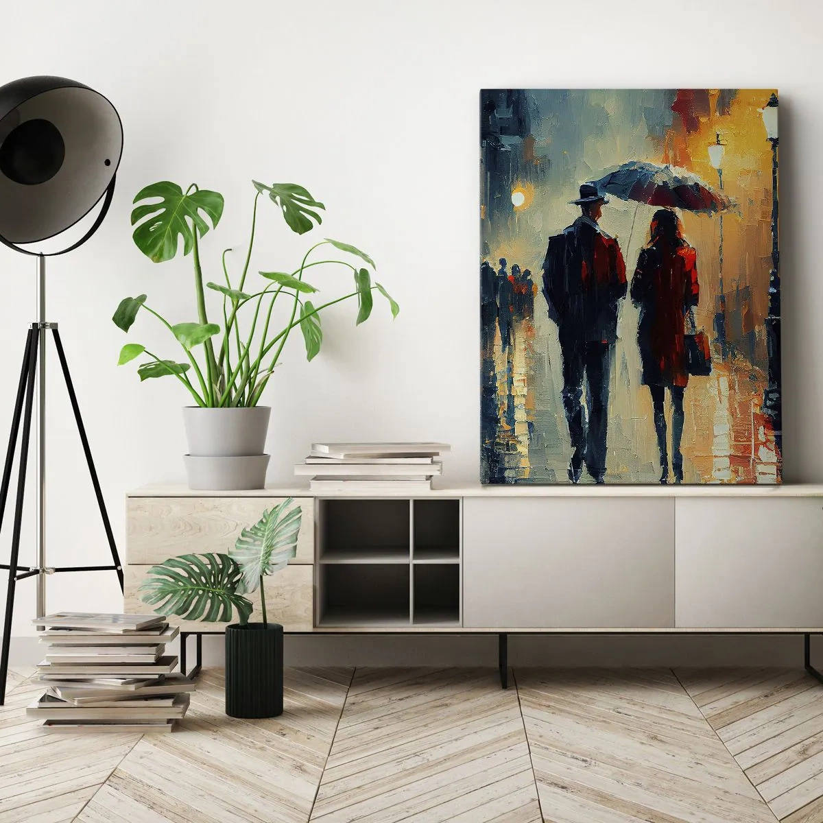 Impression sur toile - Image sur toile - Histoire d'amour urbaine - 45x80 cm