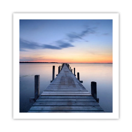 Affiche - Poster - Le calme d'un crépuscule serein - 60x60 cm