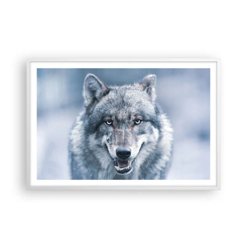 Affiche dans un cadre blanc - Poster - Relèverez-vous le défi ? - 91x61 cm