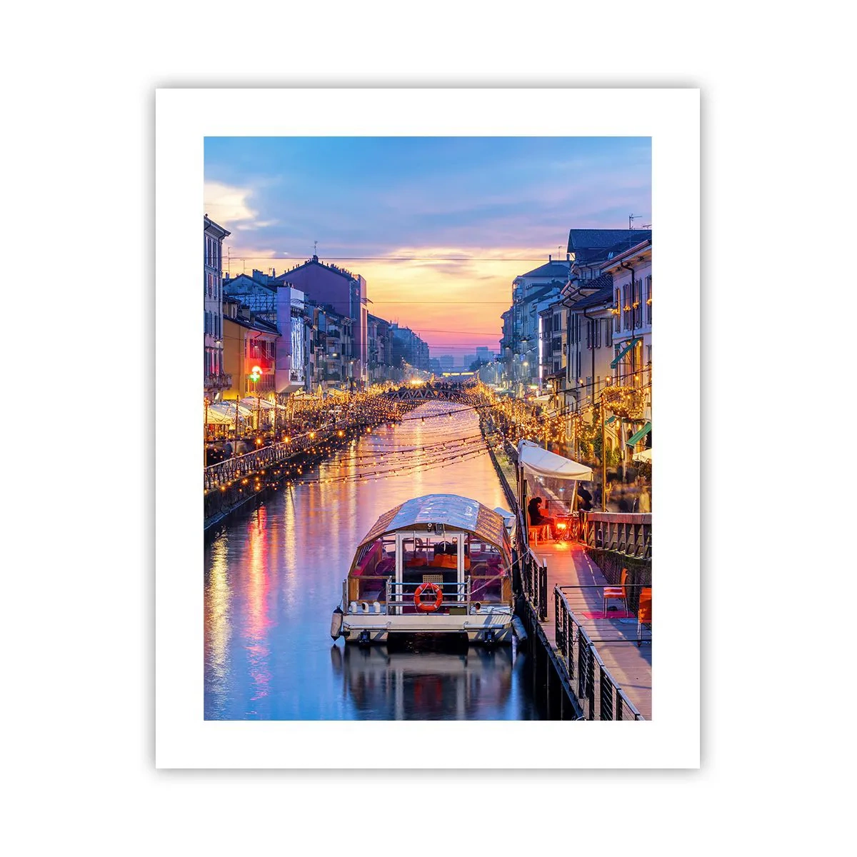 Affiche - Poster - Soirée de lumière et de jeu - 40x50 cm