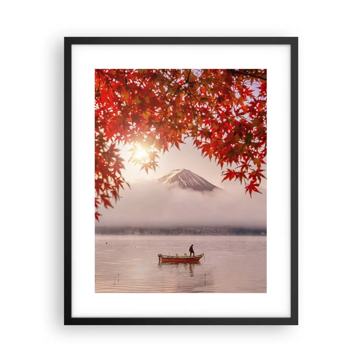 Affiche dans un cadre noir - Poster - Dans le climat japonais - 40x50 cm