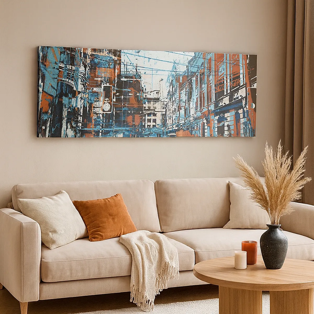 Impression sur toile - Image sur toile - Un sentier de ville usé - 30x30 cm