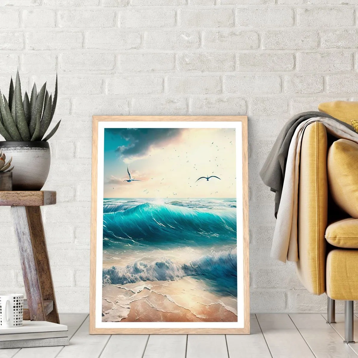 Affiche dans un chêne clair - Poster - Ça bourdonne seulement pour toi - 70x100 cm