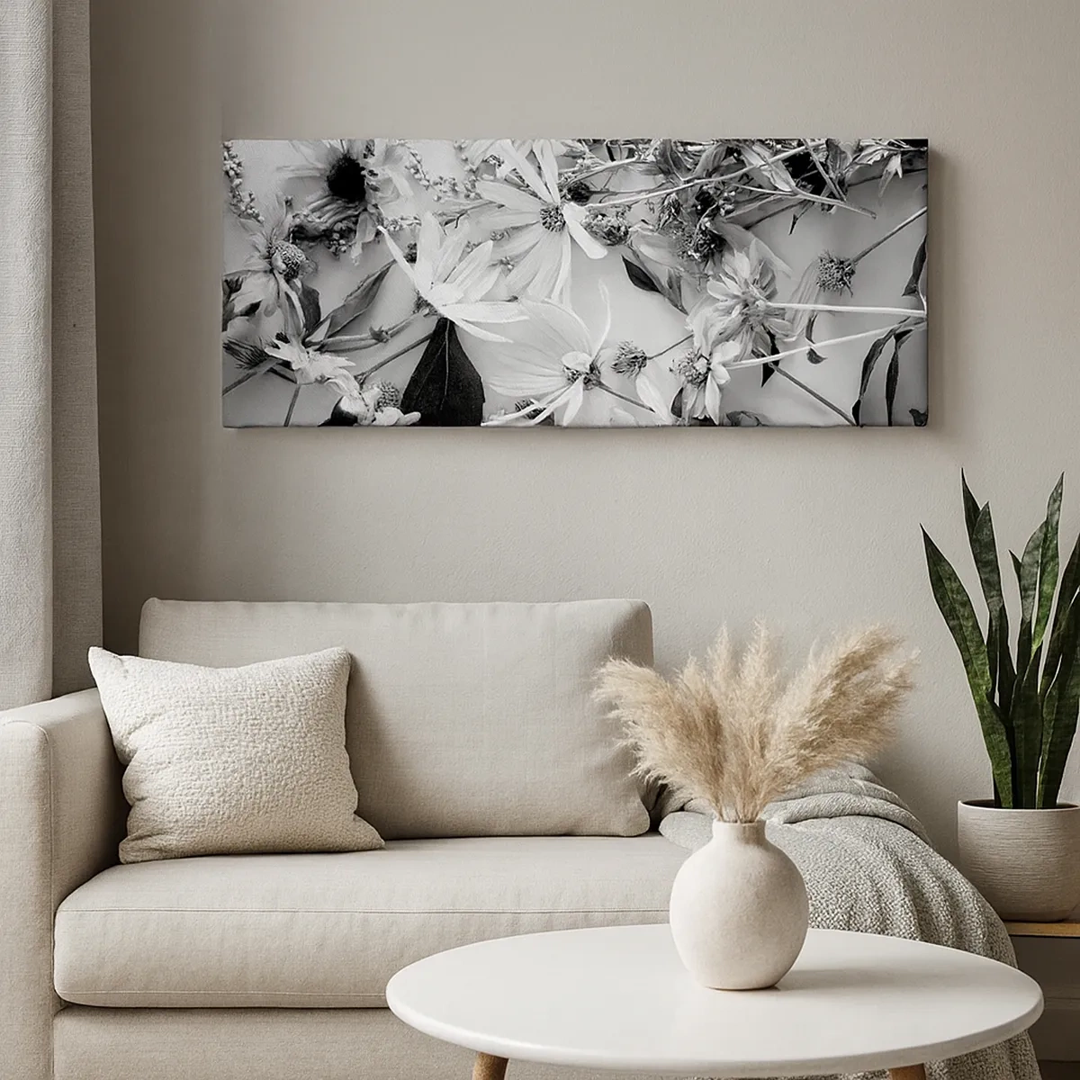 Impression sur toile - Image sur toile - Non-un bouquet de fleurs - 30x30 cm