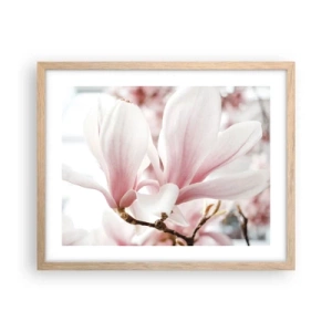 Affiche dans un chêne clair - Poster - Abondance de tendresse - 50x40 cm