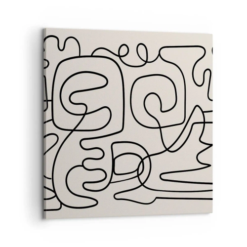 Impression sur toile - Image sur toile - Suivez les indices - 60x60 cm