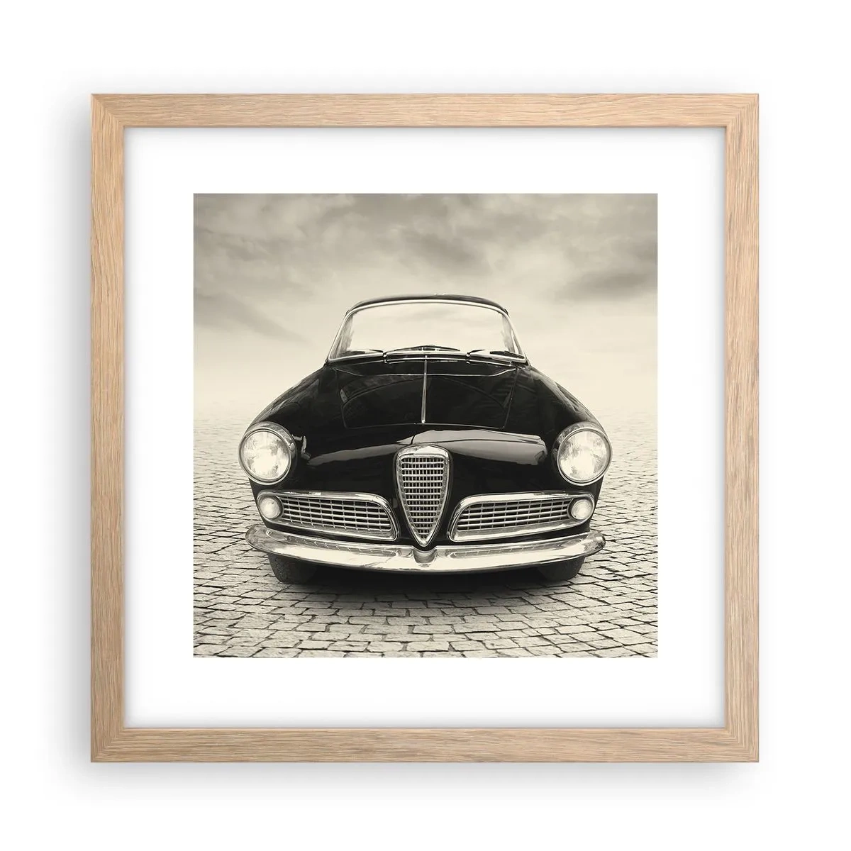 Affiche dans un chêne clair - Poster - Et alors! Tu ne m'aime pas? - 30x30 cm