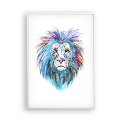 Affiche dans un cadre blanc - Poster - Aura électrique - 70x100 cm