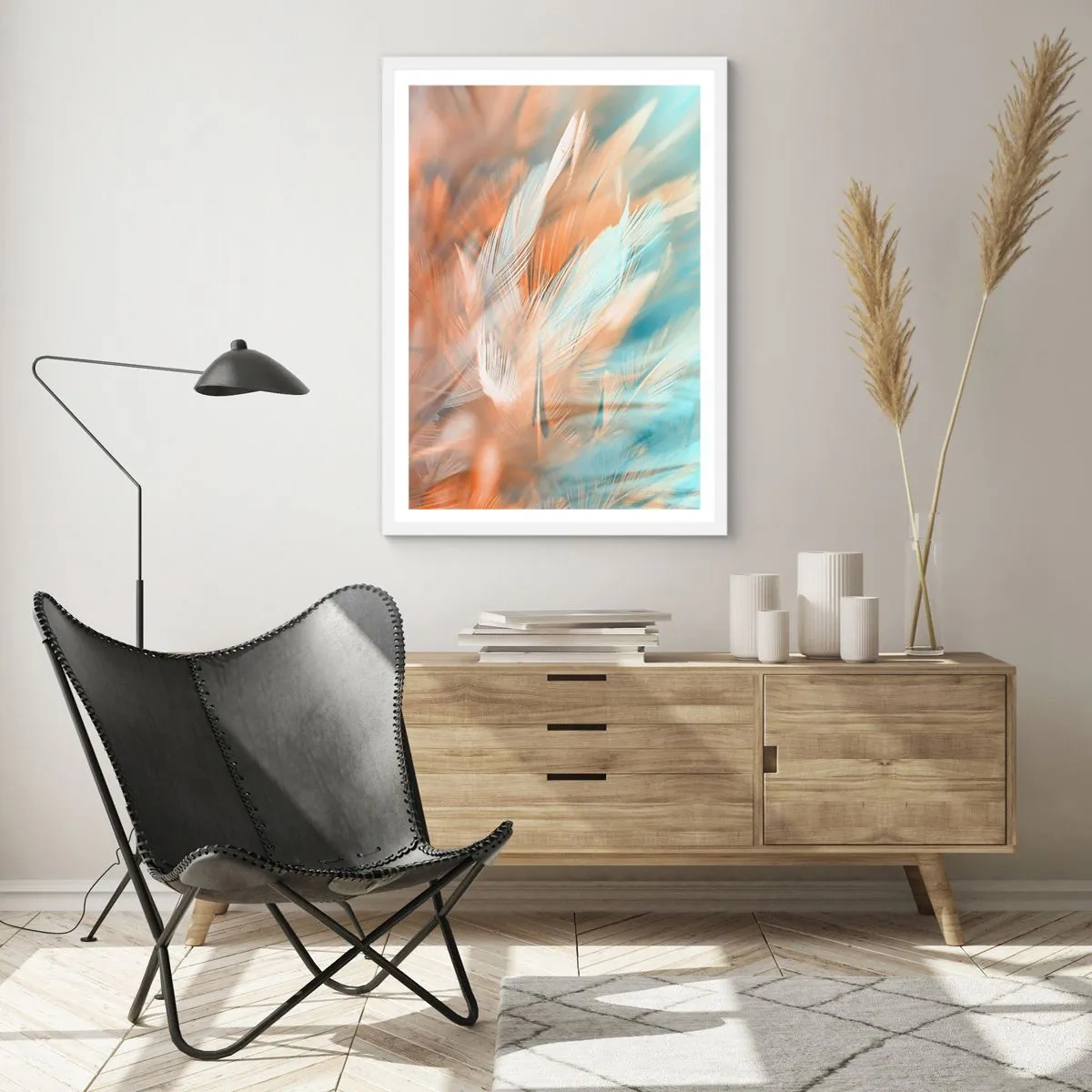 Affiche dans un cadre blanc - Poster - Au pays de la douceur - 40x50 cm