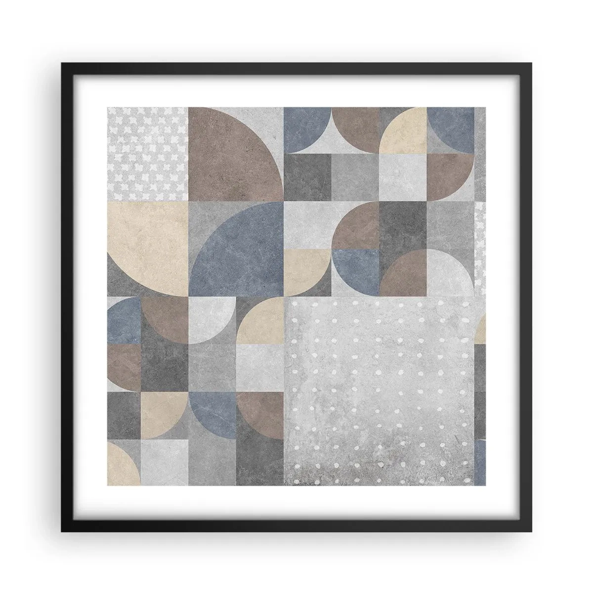 Affiche dans un cadre noir - Poster - Fantaisie de la céramique - 50x50 cm