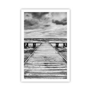 Affiche - Poster - J'attends que le vent, ça le chassera... - 61x91 cm