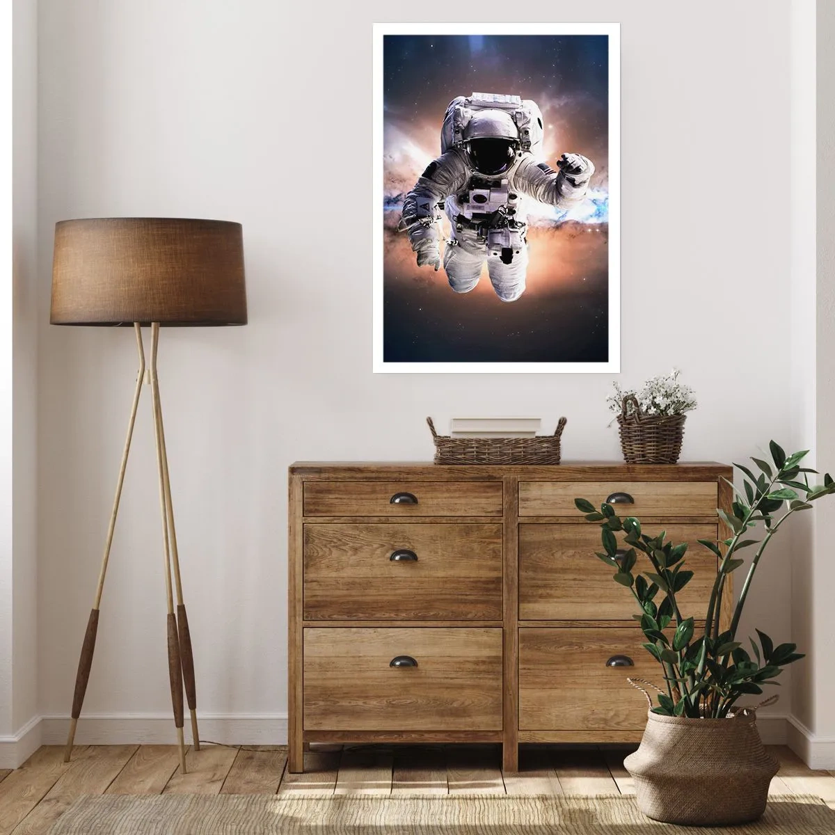 Affiche - Poster - Salutations de l'espace - 40x50 cm