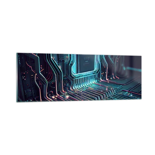 Impression sur verre - Image sur verre - Je pense comme ça… - 90x30 cm