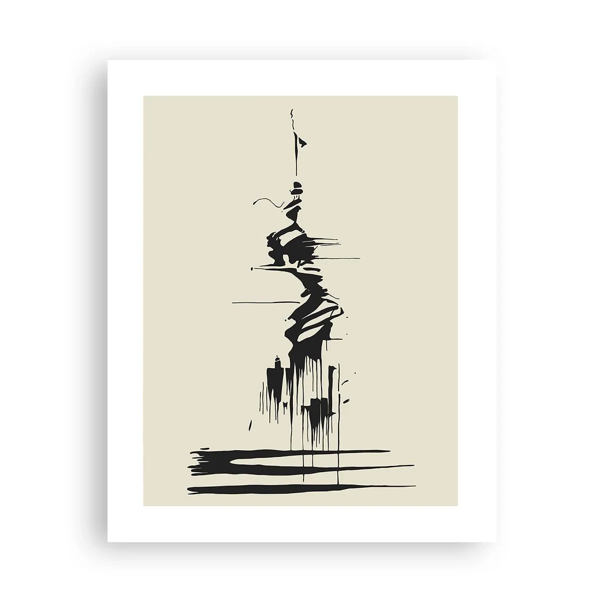 Affiche - Poster - Abstraction hâtive - 40x50 cm