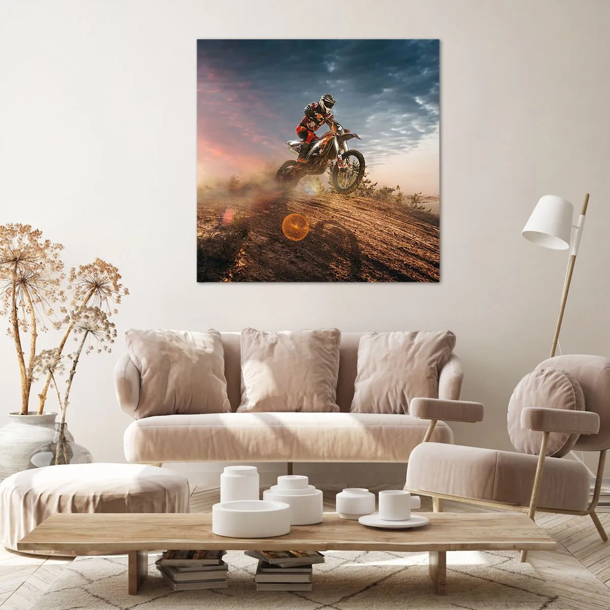 Impression sur toile - Image sur toile - Pour la victoire - 70x70 cm