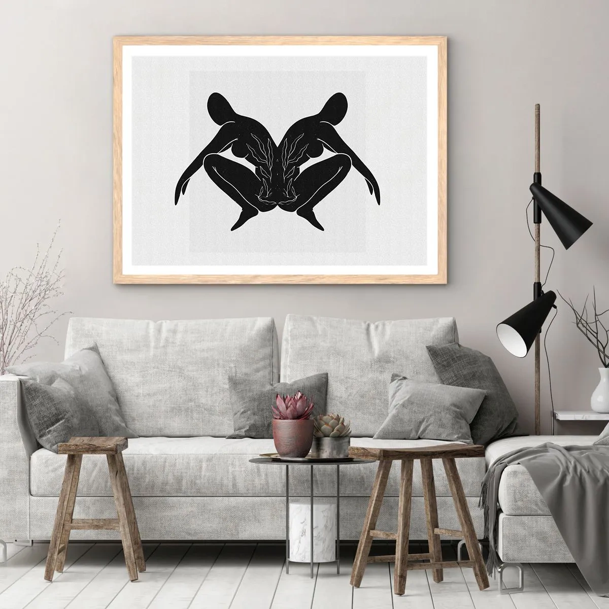 Affiche dans un chêne clair - Poster - Une âme commune - 40x30 cm