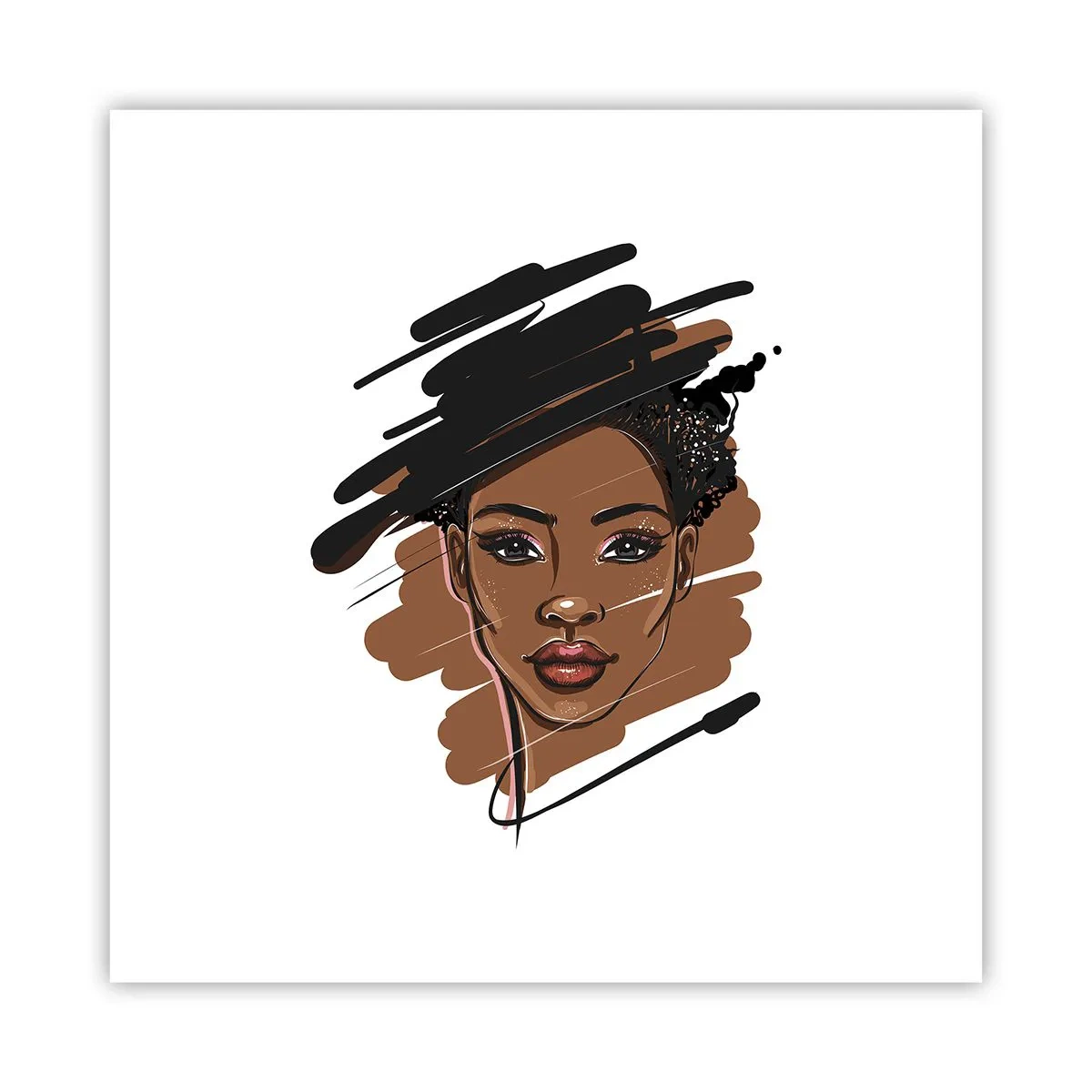 Affiche - Poster - Doux comme le chocolat - 30x30 cm