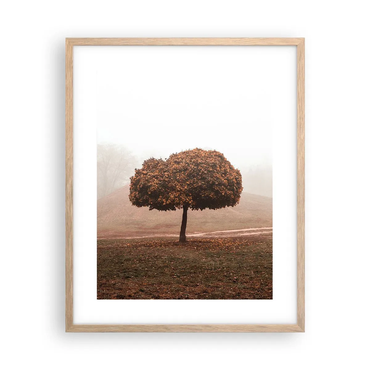 Affiche dans un chêne clair - Poster - Après un été chargé - 40x50 cm